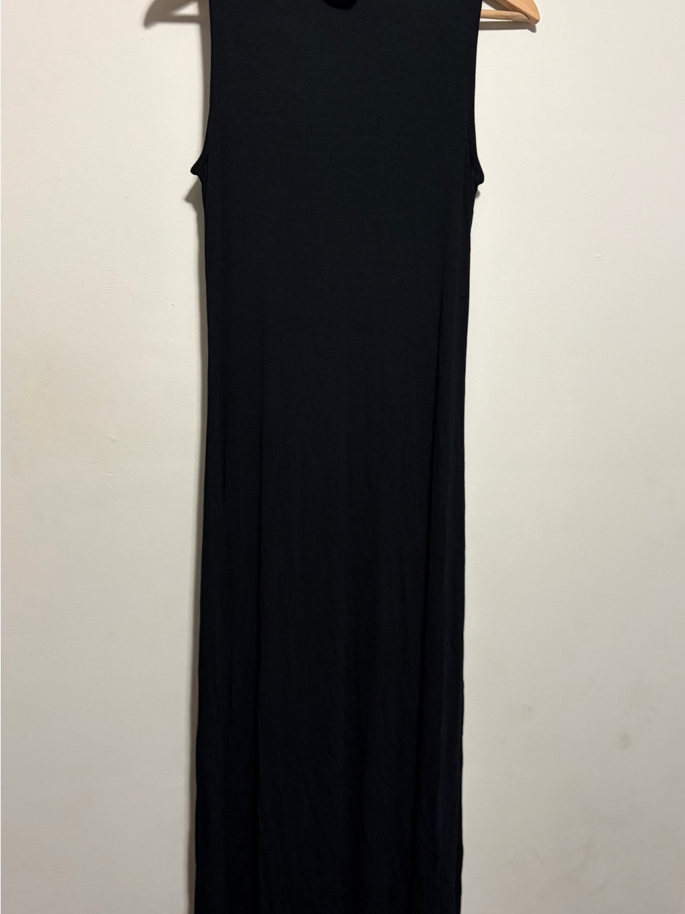 a new day mock neck sleeveless Black Maxi Dress